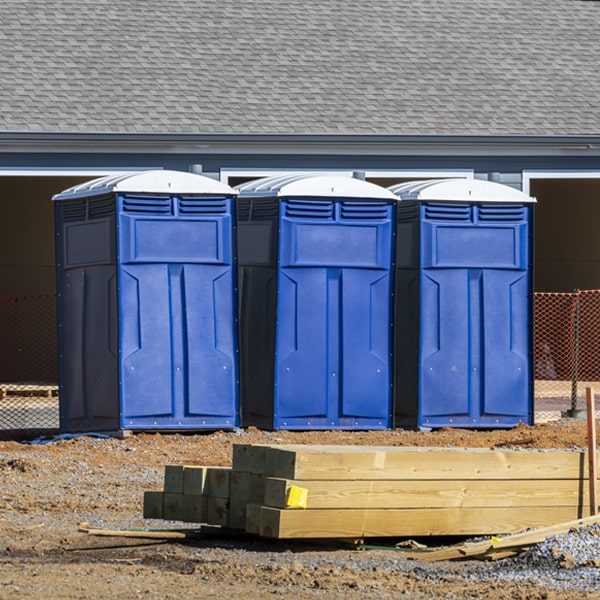 is there a specific order in which to place multiple porta potties in Saginaw Missouri